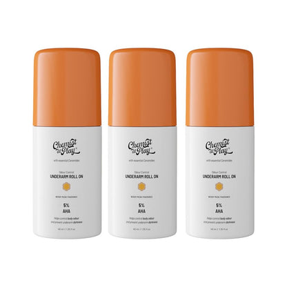 Chemist at Play UnderArm Roll On Deodorant with 5% AHA, 1% Mandelic Acid, 0% Aluminium, 0% Alcohol, 40ml (27)