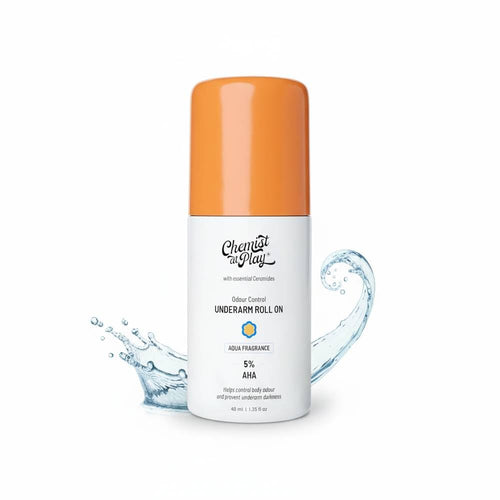 Chemist at Play Underarm Roll-On Deodorant with AHA, Lactic Acid & Mandelic Acid, Unisex