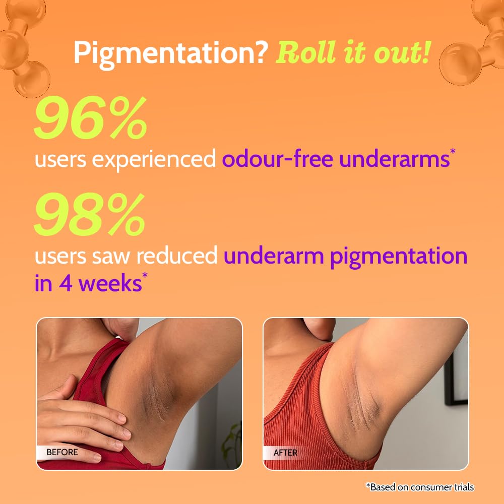 Chemist at Play Underarm Roll-On Deodorant with AHA, Lactic Acid & Mandelic Acid, Unisex - label detail (31)