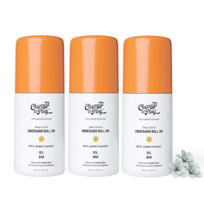 Chemist at Play Underarm Roll On Deodorant with Lactic & Mandelic Acid, Aluminium-Free, Alcohol-Free, Vegan Formula, Unisex (