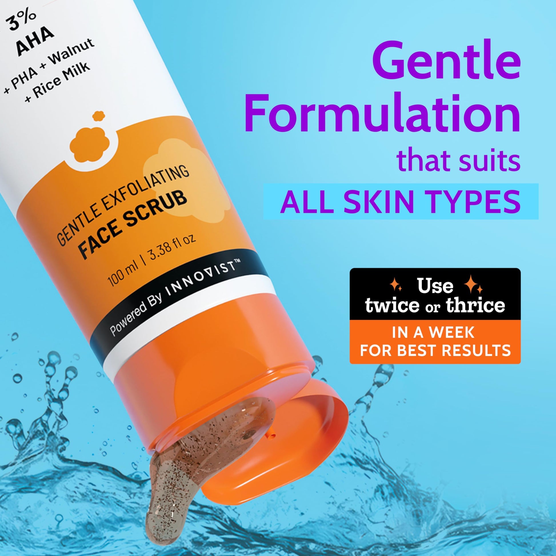 Chemist at Play Vitamin C Face Wash, 100ml, Camu Camu, Niacinamide, Unisex - back view (10)