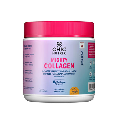 CHICNUTRIX Marine Collagen Peptides Powder, 8000mg Japanese Marine Collagen, 30 Servings, Halal & Kosher Certified (10)