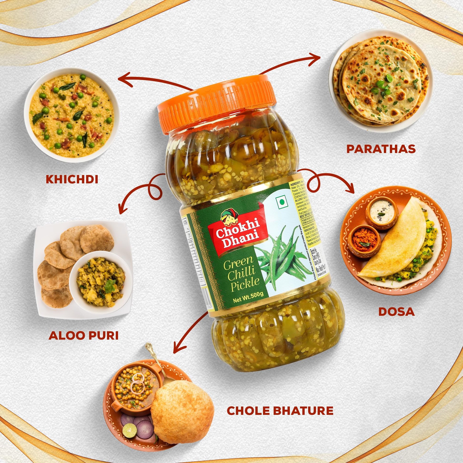 Chokhi Dhani Garlic Pickle, 200g, Indian Lehsun Ka Achar, Mustard Oil Based Pickle - label detail (20)