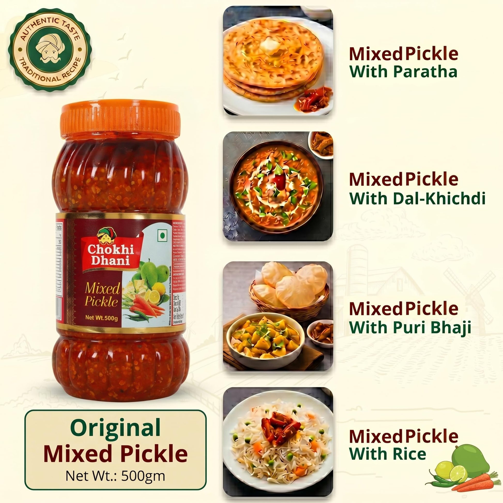 Chokhi Dhani Garlic Pickle, 200g, Indian Lehsun Ka Achar, Mustard Oil Based Pickle - close-up detail (35)