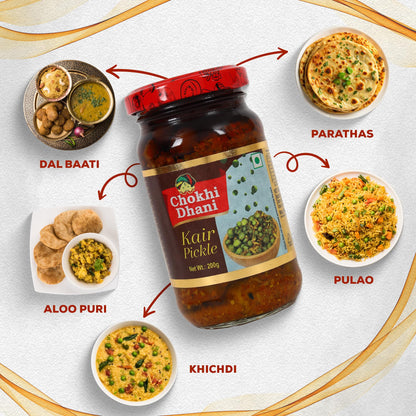 Chokhi Dhani Garlic Pickle, Lahsun Achar, Pack of 2, Traditional Indian Pickle, Vegetarian - packaging (10)