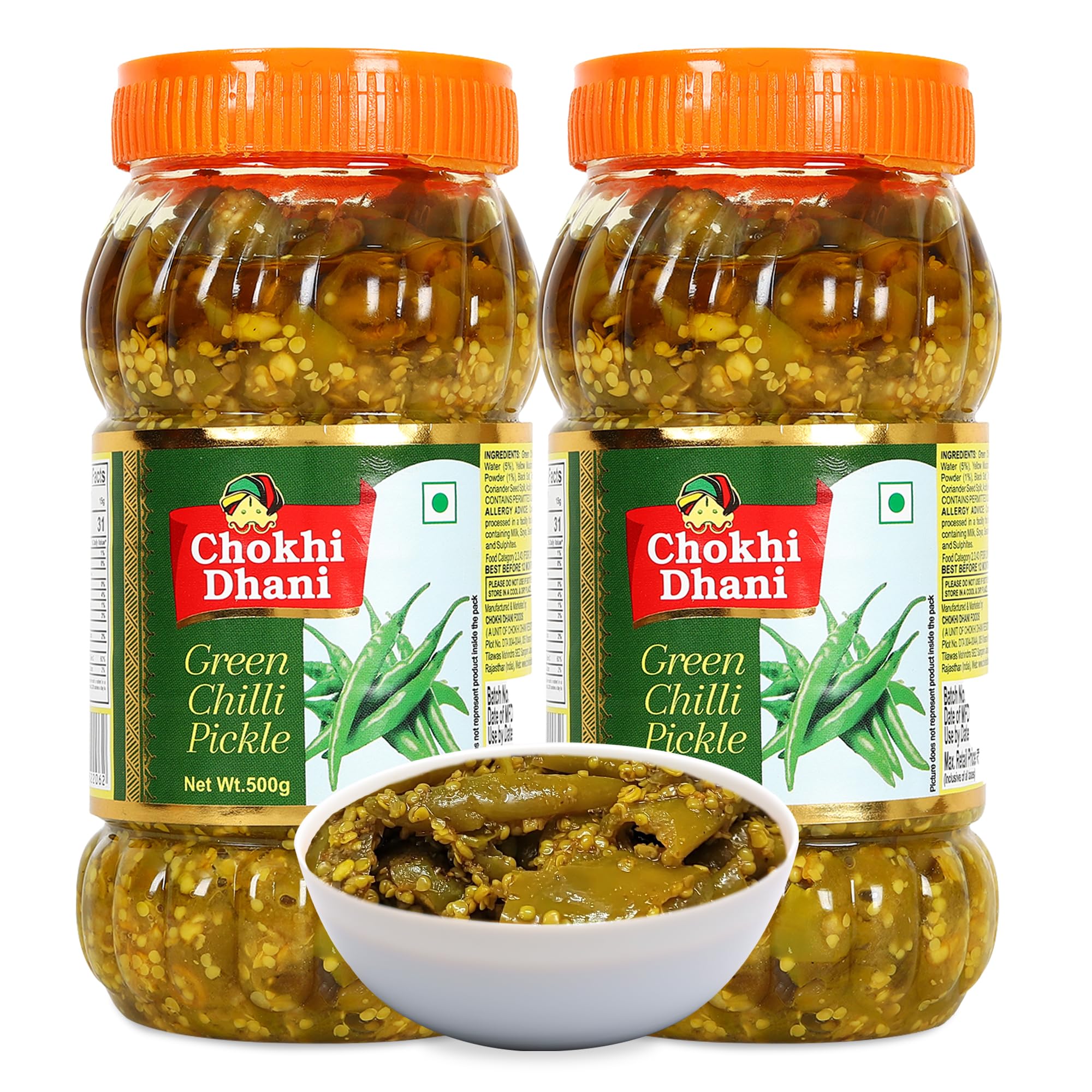 Chokhi Dhani Garlic Pickle, Lahsun Achar, Pack of 2, Traditional Indian Pickle, Vegetarian (14)
