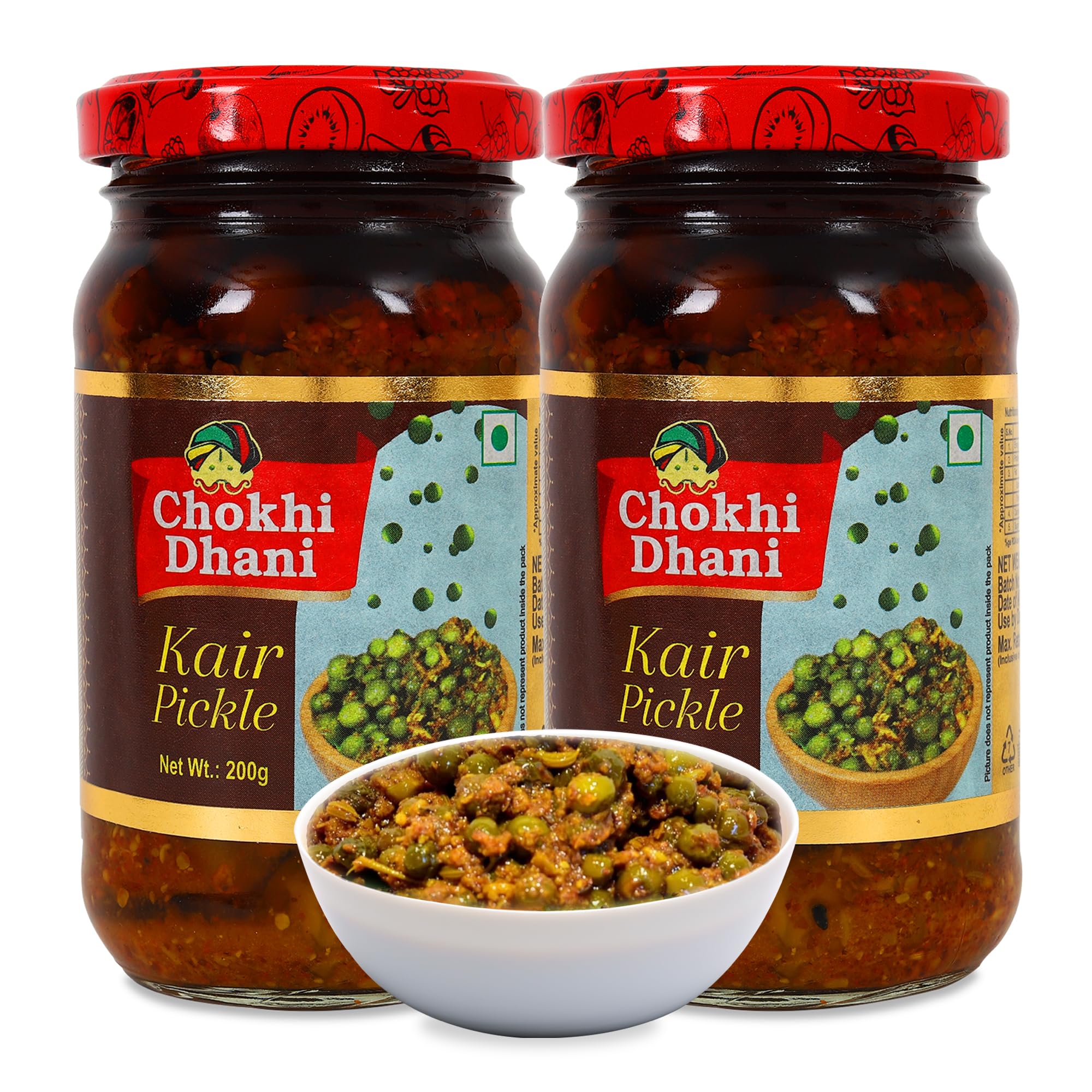 Chokhi Dhani Garlic Pickle, Lahsun Achar, Pack of 2, Traditional Indian Pickle, Vegetarian (7)