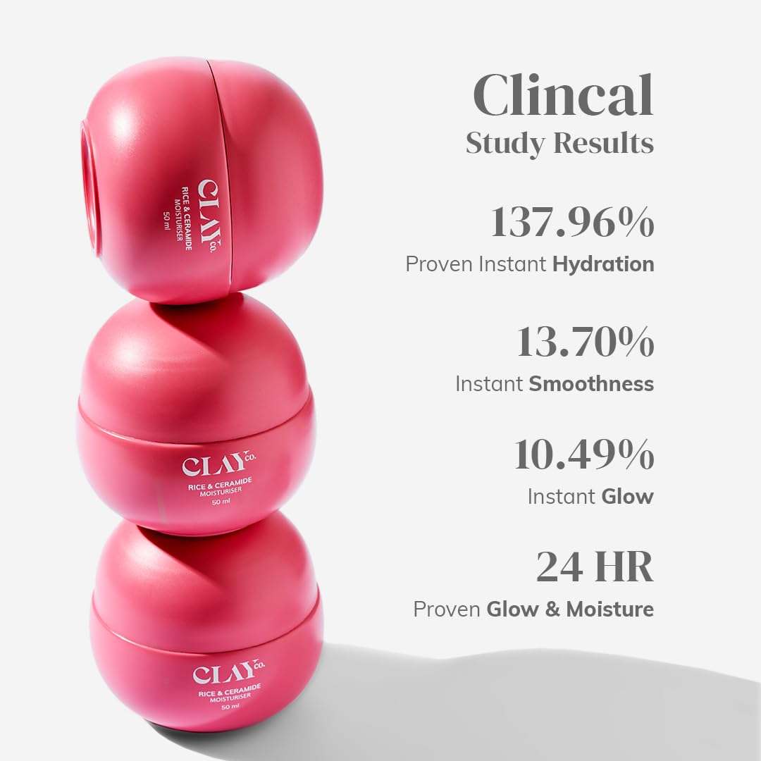 CLAYCO Rice & Ceramide Moisturizer, 50ml, with Rice Extract, Vegan, All Skin Types - close-up detail