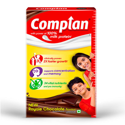 Complan Nutrition Drink Powder for Children, Royale Chocolate Flavour, 1 kg Carton (30 Servings)
