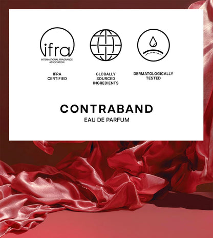 Contraband Eau de Parfum Have It All, Unisex Vanilla Musky Floral Fruity Fragrance, Warm Floral Notes - close-up detail
