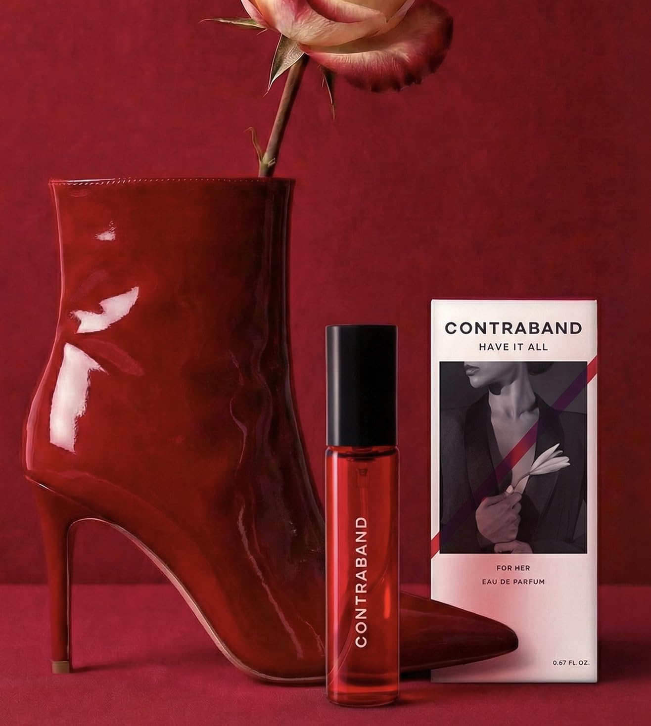 Contraband Have It All Eau de Parfum - Unisex Fragrance with Vanilla, Musky, Floral and Fruity Notes - front view