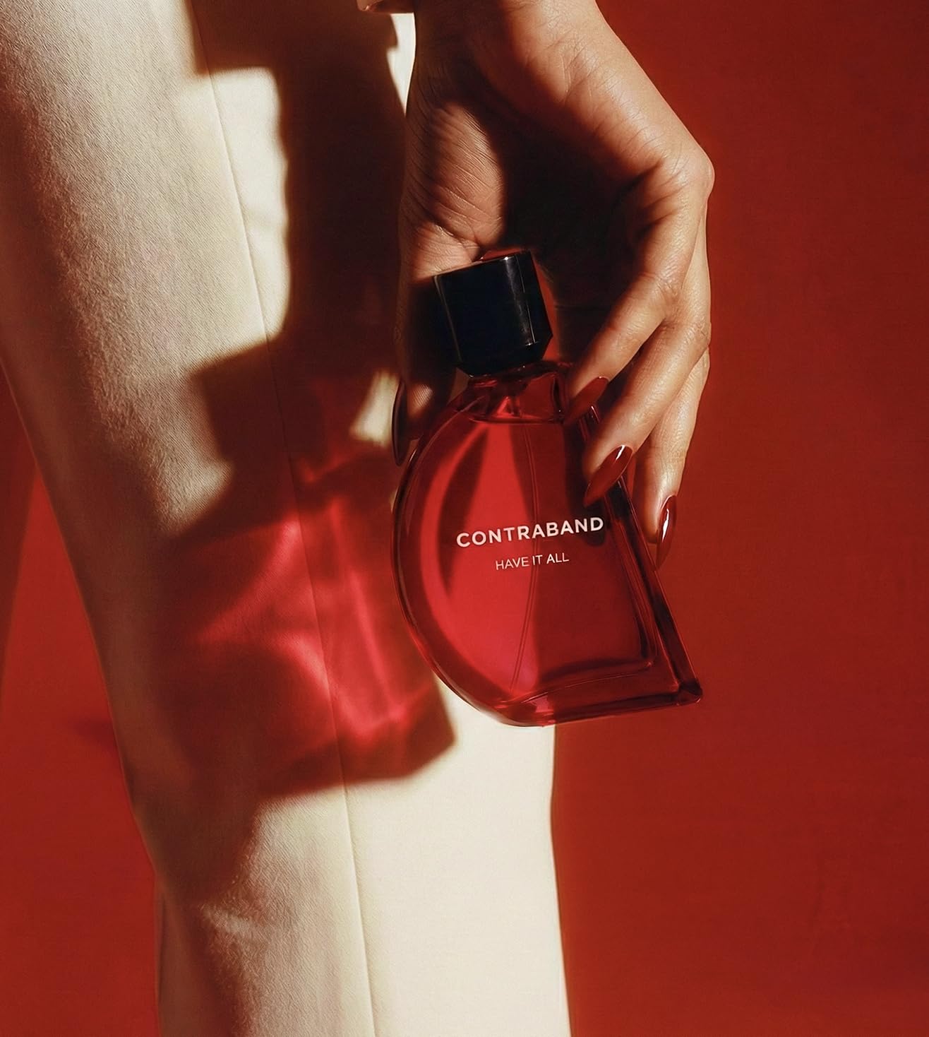Contraband Have It All Eau de Parfum - Unisex Fragrance with Vanilla, Musky, Floral and Fruity Notes - label detail
