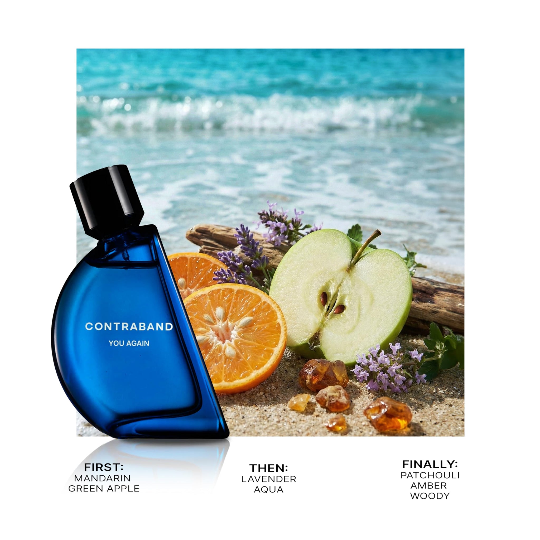 Contraband You Again Eau de Parfum, Unisex Aquatic Musk and Amber Fragrance - back view (21)