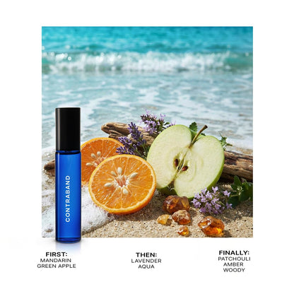 Contraband You Again Eau de Parfum, Unisex Aquatic Musk and Amber Fragrance - back view