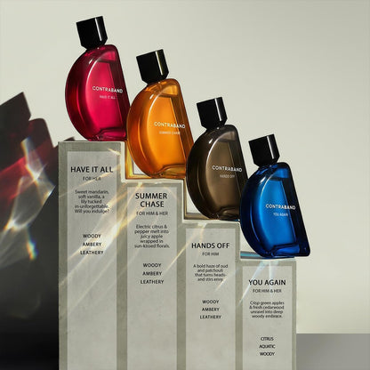 Contraband You Again Eau de Parfum, Unisex Fragrance with Aquatic, Musk and Amber Notes - close-up detail