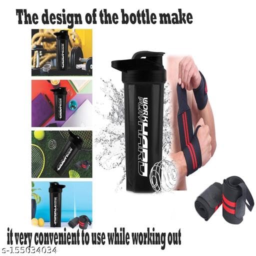 COOL INDIANS Protein Shaker Bottle with Mixing Ball & Wrist Support Band, 300g, Modern Style - label detail (25)