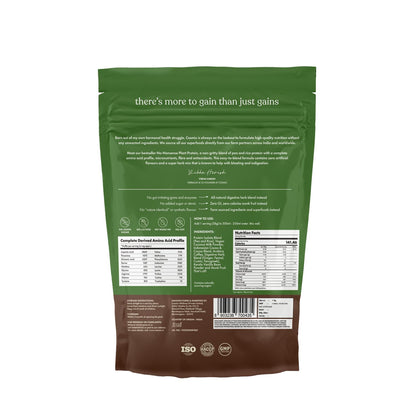 cosmix No-Nonsense Plant Protein, 500g, Chikamagalur Mocha, Pea & Rice Isolate, Vegan Formula - size and scale
