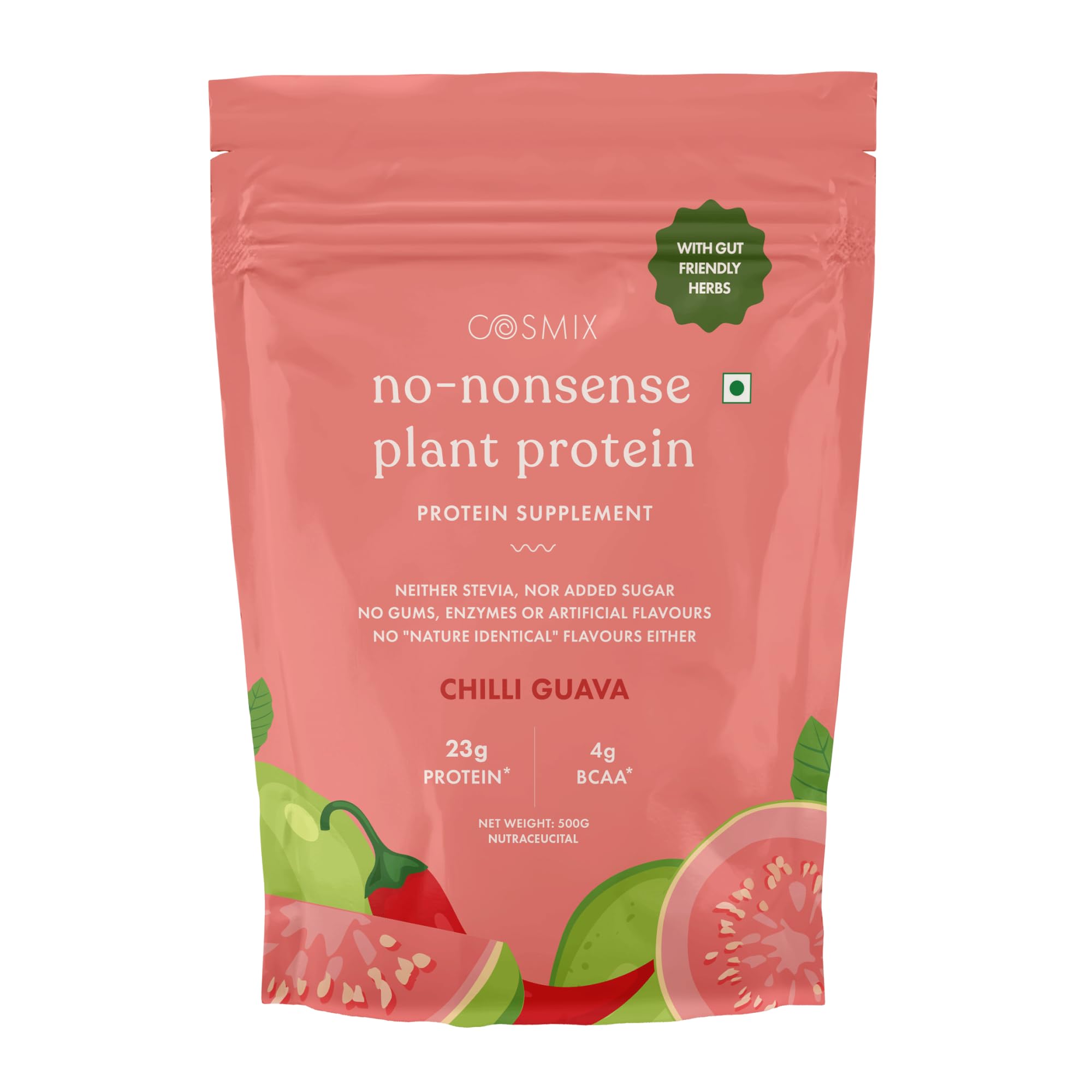cosmix No-Nonsense Plant Protein, 500g, Chikamagalur Mocha, Pea & Rice Isolate, Vegan Formula (14)