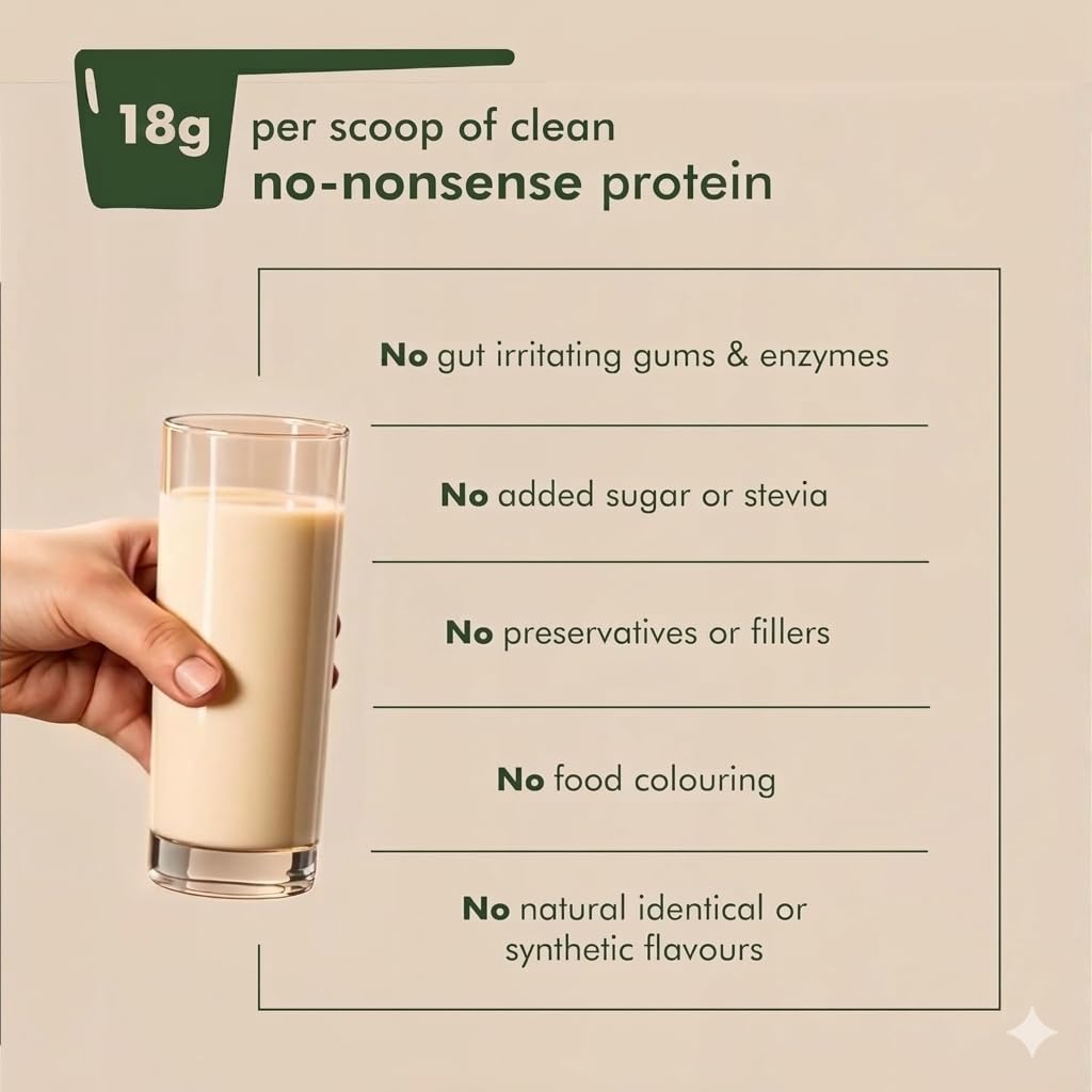 cosmix No-Nonsense Plant Protein, 500g, Chikamagalur Mocha, Pea & Rice Isolate, Vegan Formula - back view (26)