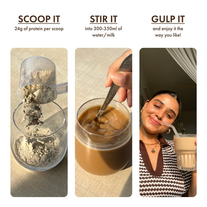 cosmix No-Nonsense Plant Protein, 500g, Chikamagalur Mocha, Pea & Rice Isolate, Vegan Formula - label detail (51)