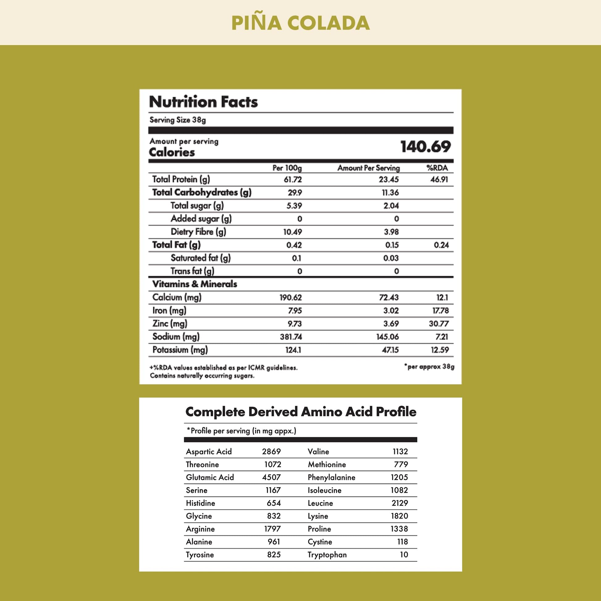 cosmix No-Nonsense Plant Protein, 500g, Chikamagalur Mocha, Pea & Rice Isolate, Vegan Formula - label detail (60)