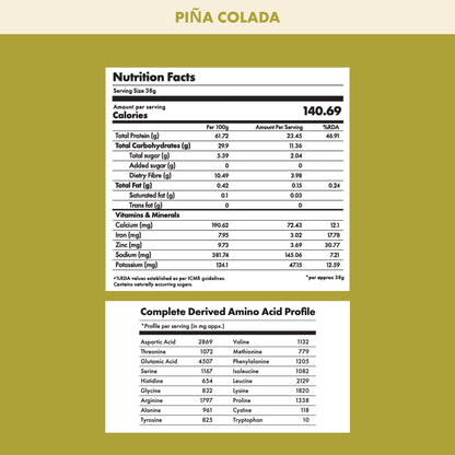 cosmix No-Nonsense Plant Protein, 500g, Chikamagalur Mocha, Pea & Rice Isolate, Vegan Formula - label detail (60)