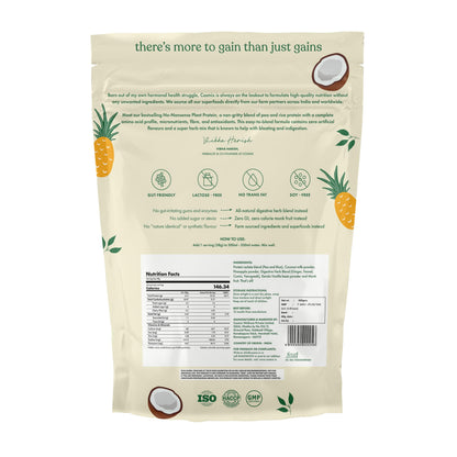 cosmix No-Nonsense Plant Protein, 500g, Chikamagalur Mocha, Pea & Rice Isolate, Vegan Formula - size and scale (64)