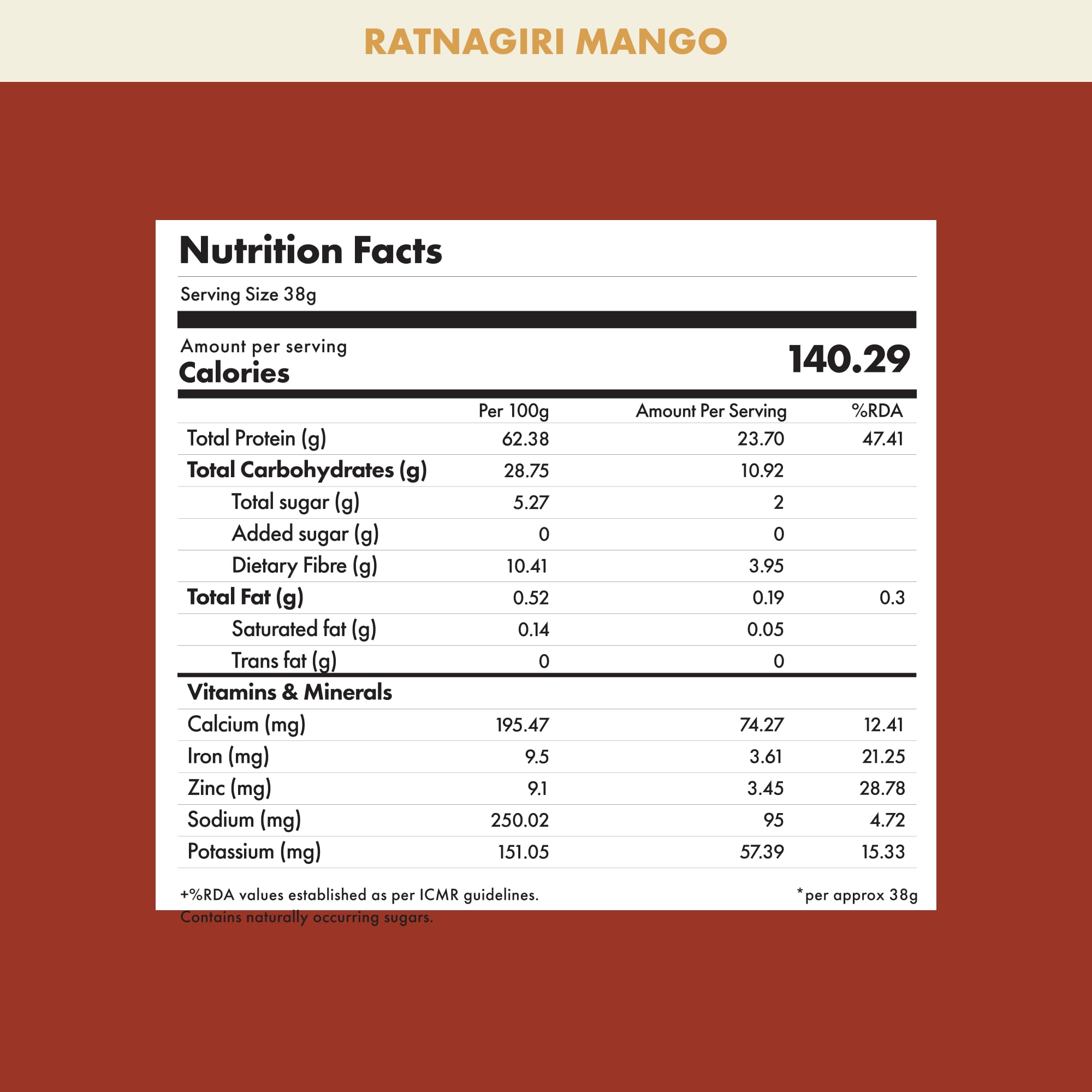 cosmix No-Nonsense Plant Protein, 500g, Chikamagalur Mocha, Pea & Rice Isolate, Vegan Formula - label detail (69)