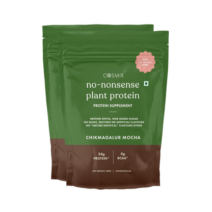 cosmix No-Nonsense Plant Protein, 500g, Chikamagalur Mocha, Pea & Rice Isolate, Vegan Formula (8)