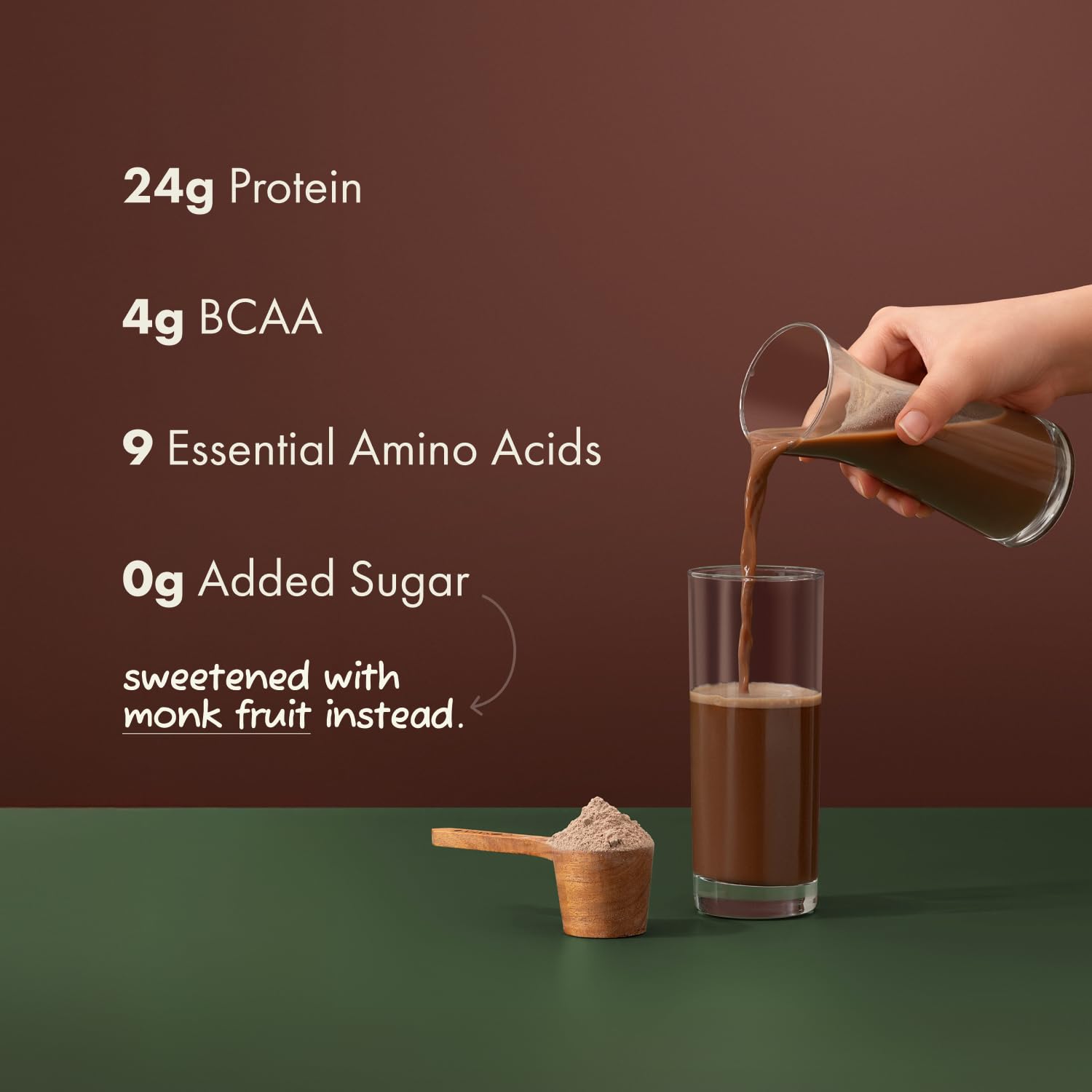 cosmix No-Nonsense Plant Protein, 500g, Chikamagalur Mocha, Pea & Rice Isolate, Vegan Formula - front view (9)
