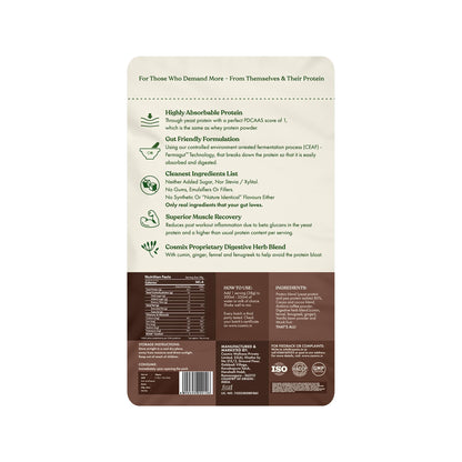 Cosmix No-Nonsense Plant Protein PRO, Vegan Protein Blend Powder with Yeast and Pea Protein, 24g per Serving - front view (15