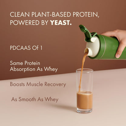 Cosmix No-Nonsense Plant Protein PRO, Vegan Protein Blend Powder with Yeast and Pea Protein, 24g per Serving - size and scale