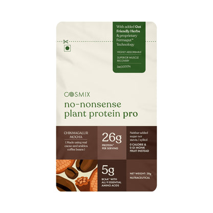 Cosmix No-Nonsense Plant Protein PRO, Vegan Protein Blend Powder with Yeast and Pea Protein, 24g per Serving (23)