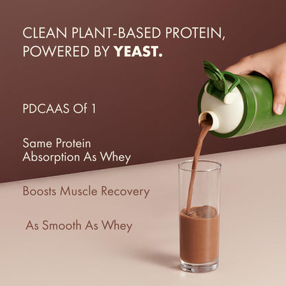 Cosmix No-Nonsense Plant Protein PRO, Vegan Protein Blend Powder with Yeast and Pea Protein, 24g per Serving - back view (25)