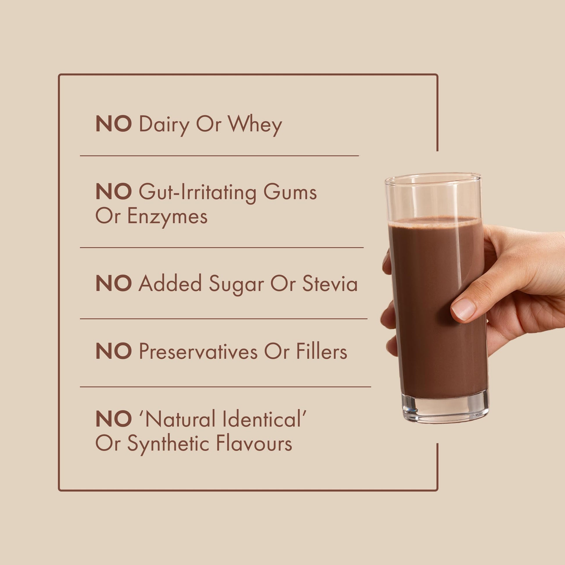 Cosmix No-Nonsense Plant Protein PRO, Vegan Protein Blend Powder with Yeast and Pea Protein, 24g per Serving - label detail (