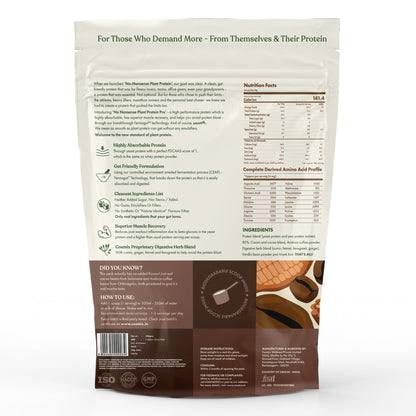 Cosmix No-Nonsense Plant Protein PRO, Vegan Protein Blend Powder with Yeast and Pea Protein, 24g per Serving - size and scale