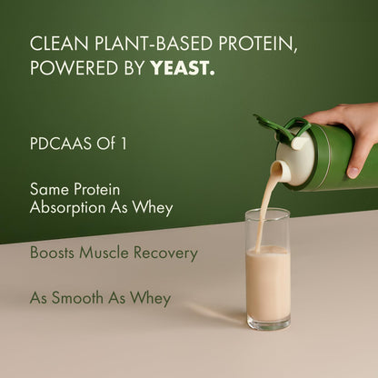 Cosmix No-Nonsense Plant Protein PRO, Vegan Protein Blend Powder with Yeast and Pea Protein, 24g per Serving - back view (39)