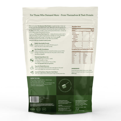 Cosmix No-Nonsense Plant Protein PRO, Vegan Protein Blend Powder with Yeast and Pea Protein, 24g per Serving - in use (46)