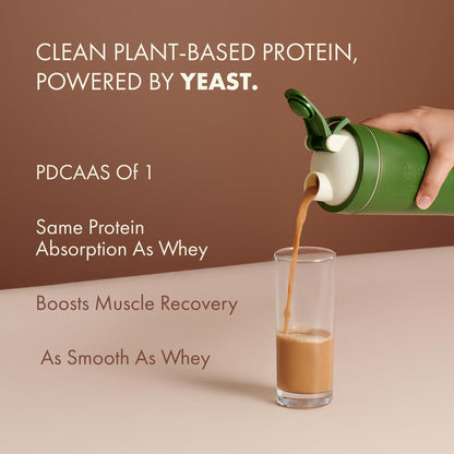 Cosmix No-Nonsense Plant Protein PRO, Vegan Protein Blend Powder with Yeast and Pea Protein, 24g per Serving - back view (48)