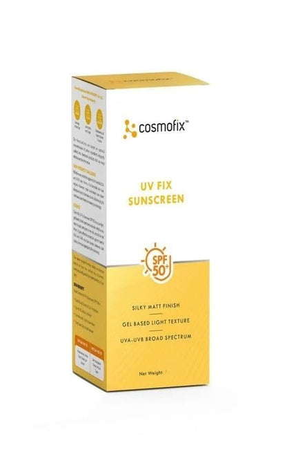 Cosmofix UV Fix Sunscreen, Non-greasy, Lightweight, Broad Spectrum UVA/UVB, 20gm - front view