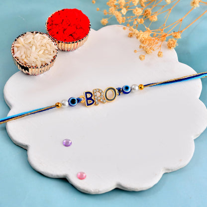 CraftWala BRO Kids Rakhi for Brother | Stylish Evil Eye Rakhi for Boys, Bhai, Bhaiya | Raksha Bandhan Rakhi Gift Combo Set wi