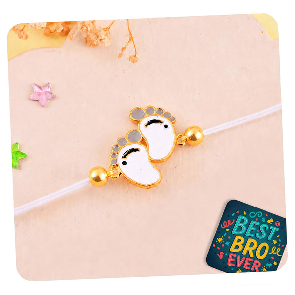 CraftWala Kids Rakhi for Brother Sister | Cute Baby Feet Rakhi for New Born, Kids Boys Girls | Raksha Bandhan Rakhi for Kids