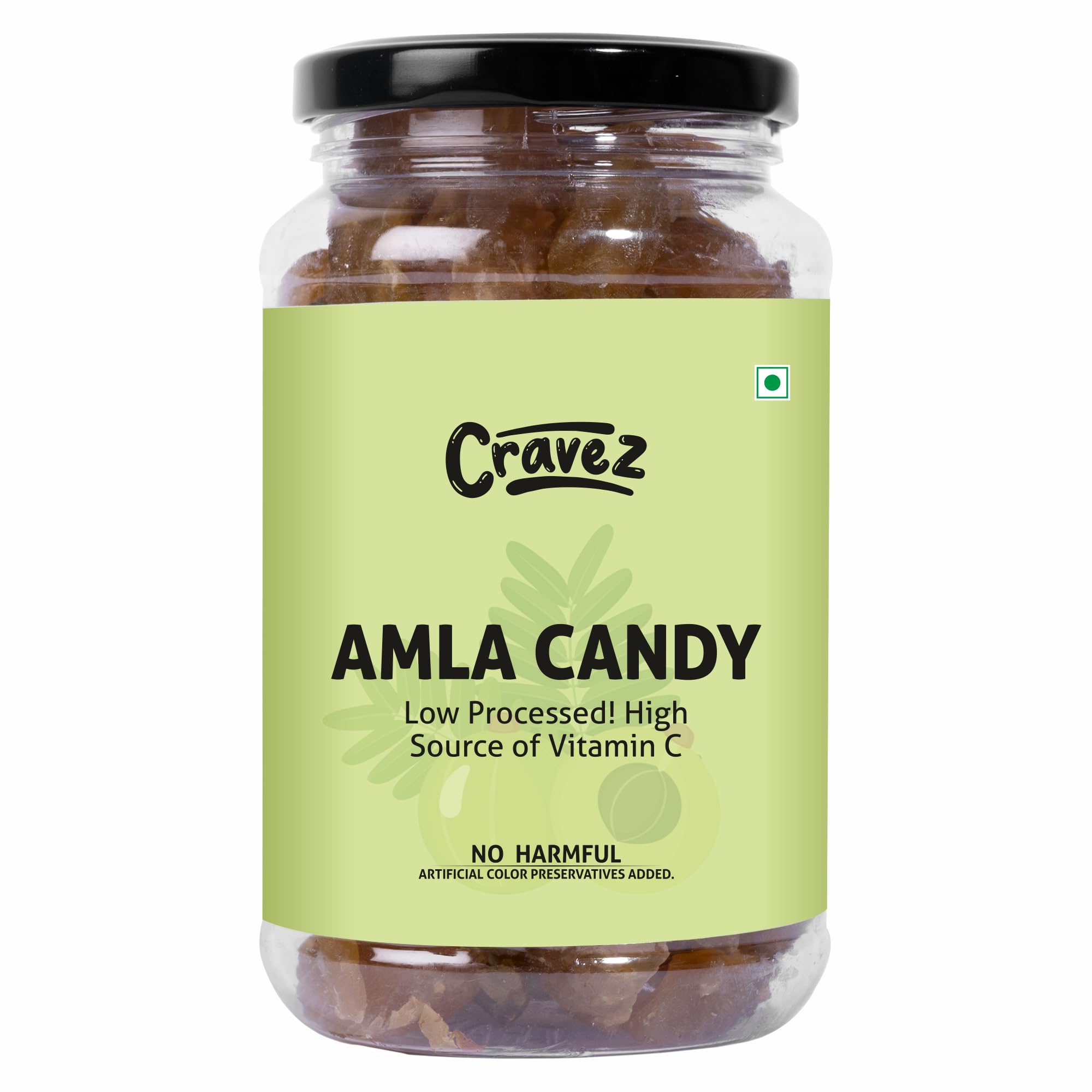 Cravez Dried Amla Candy, Indian Gooseberry Candy, Natural, No Preservatives, No Artificial Colors