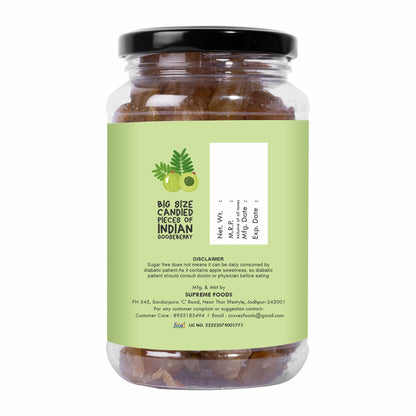 Cravez Dried Amla Candy, Indian Gooseberry Candy, Natural, No Preservatives, No Artificial Colors - ingredients panel