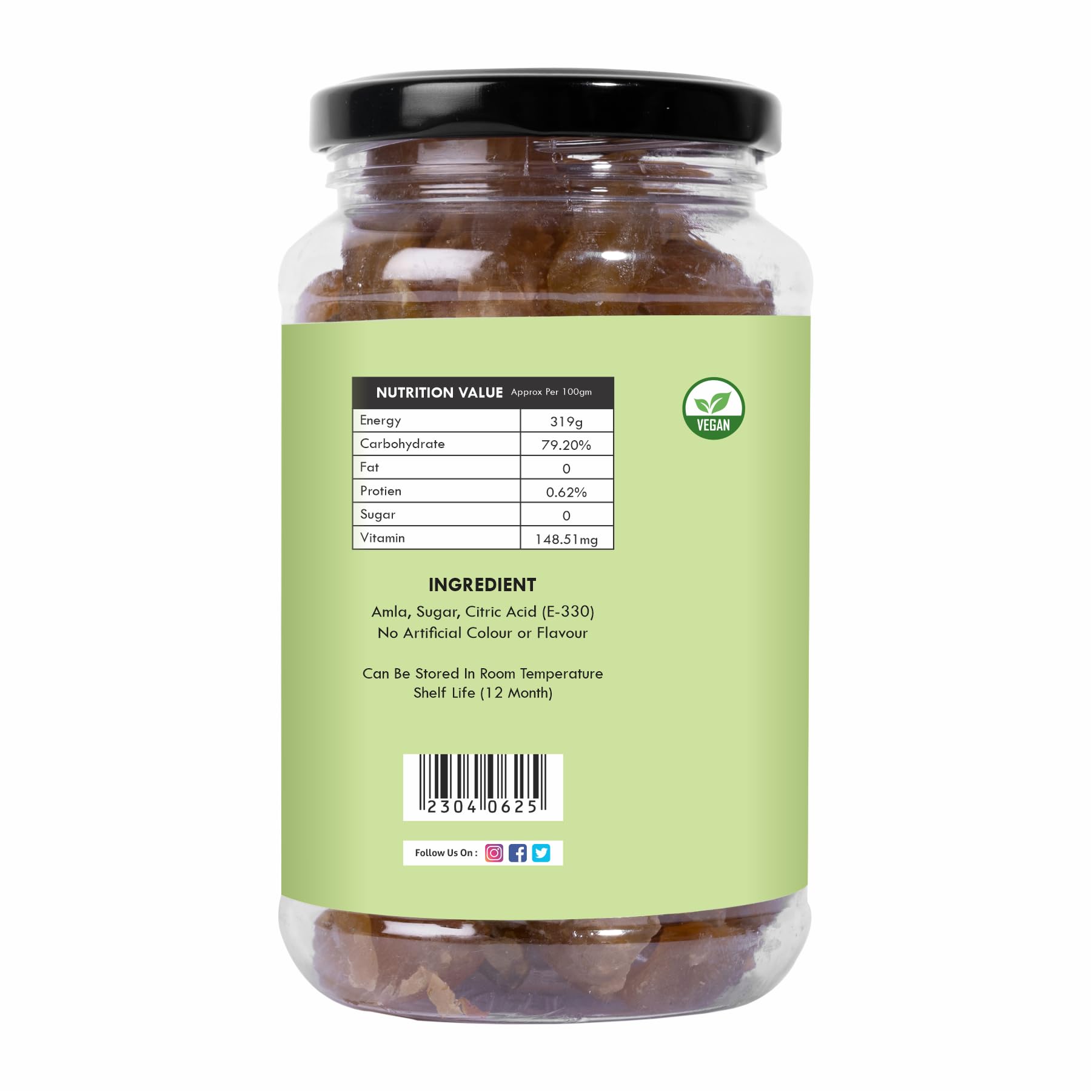 Cravez Dried Amla Candy, Indian Gooseberry Candy, Natural, No Preservatives, No Artificial Colors - close-up detail