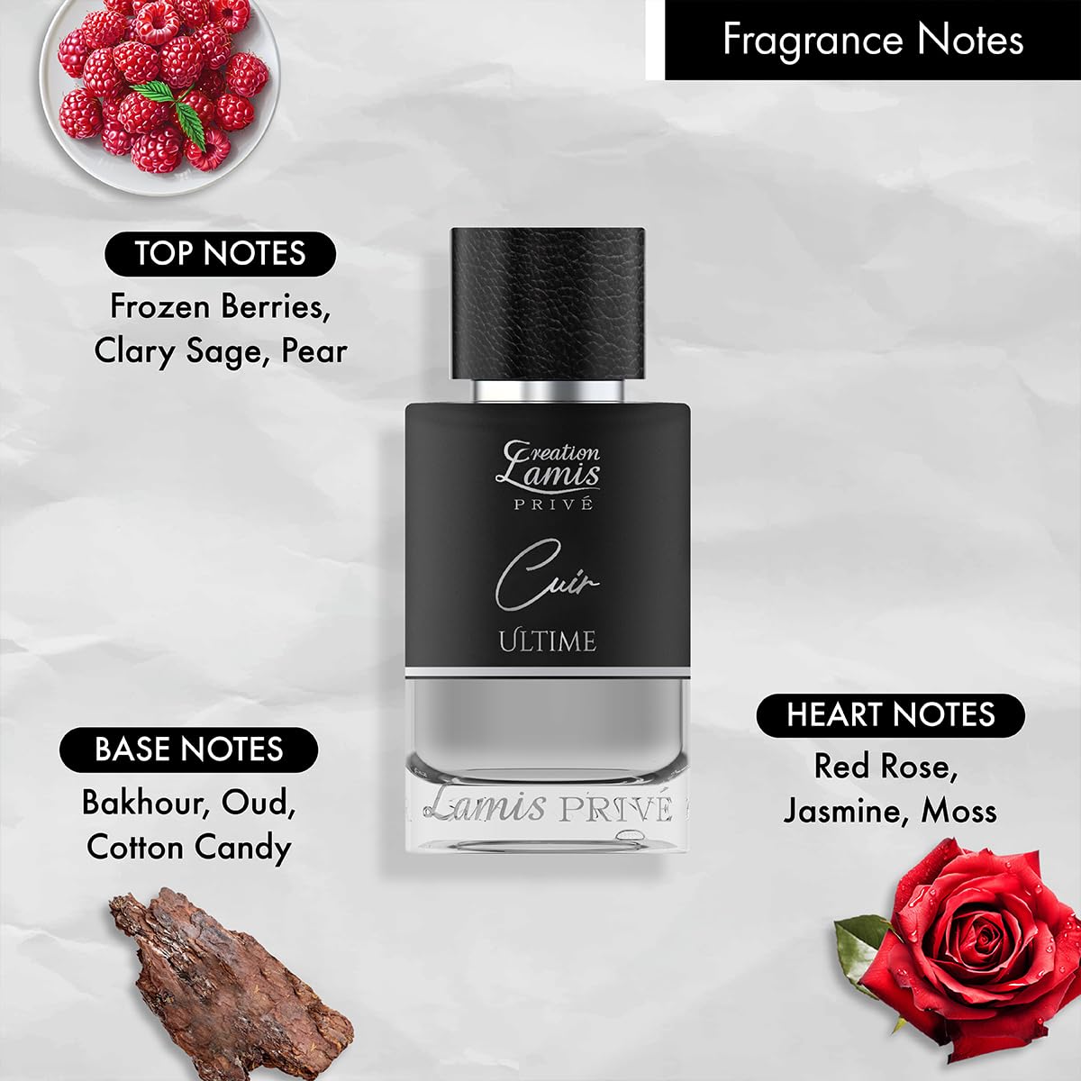 Creation Lamis Privé Amber Imperial Eau de Parfum, 100ml, Unisex Amber Chypre Fragrance - back view (10)