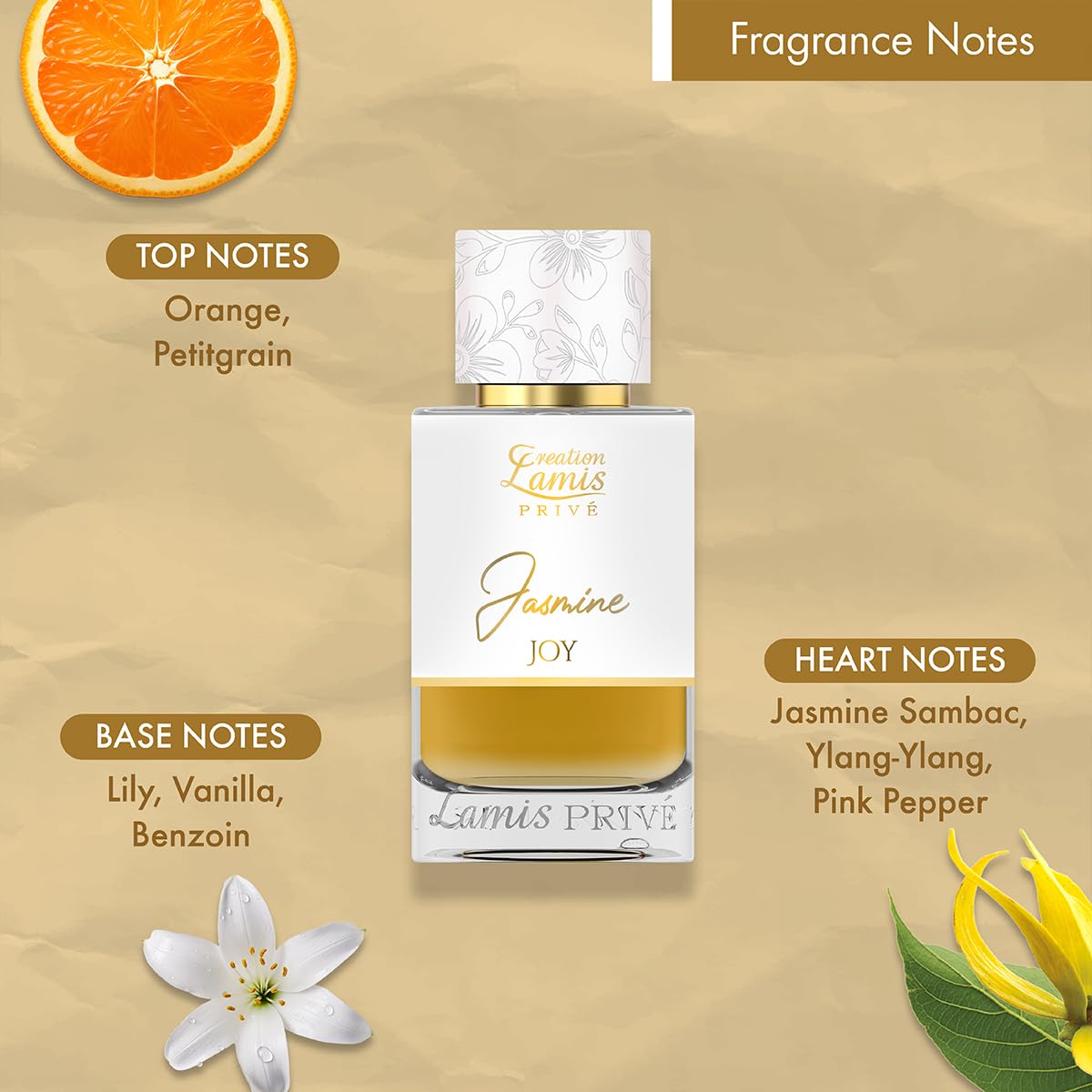 Creation Lamis Privé Amber Imperial Eau de Parfum, 100ml, Unisex Amber Chypre Fragrance - back view (16)