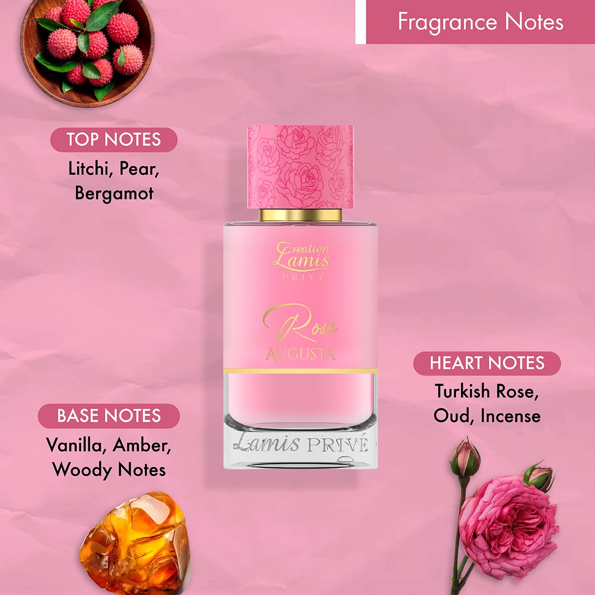 Creation Lamis Privé Amber Imperial Eau de Parfum, 100ml, Unisex Amber Chypre Fragrance - back view (43)