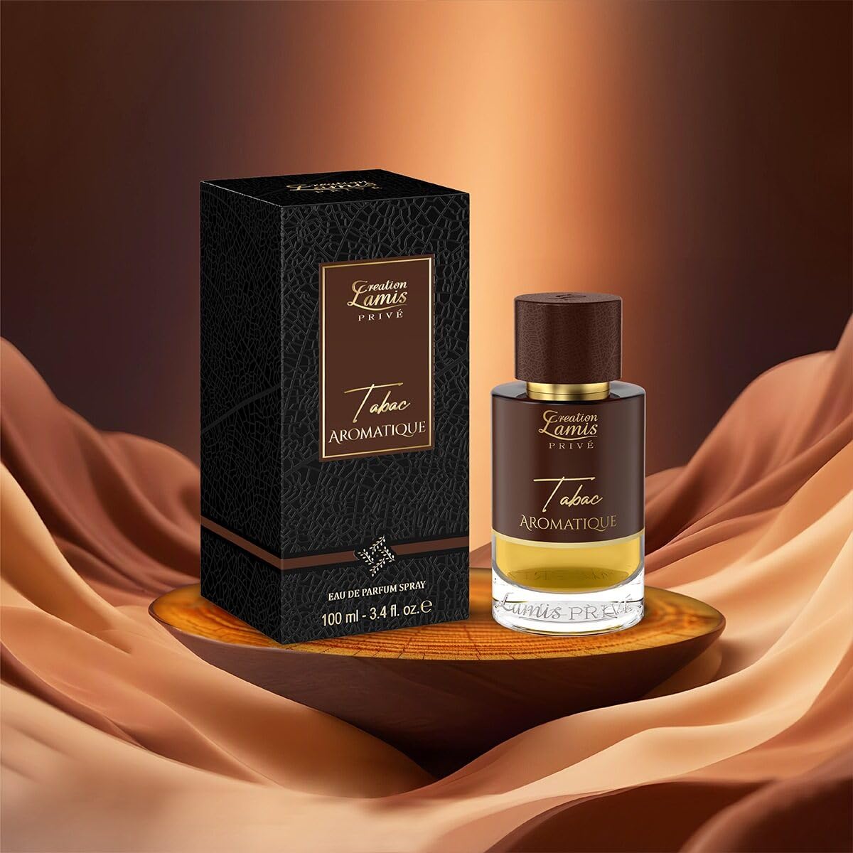 Creation Lamis Privé Amber Imperial Eau de Parfum, 100ml, Unisex Amber Chypre Fragrance - back view (49)