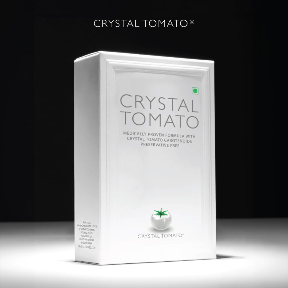 Crystal Tomato Dietary Supplement, 65g, with L-Cysteine and Colourless Carotenoids - packaging